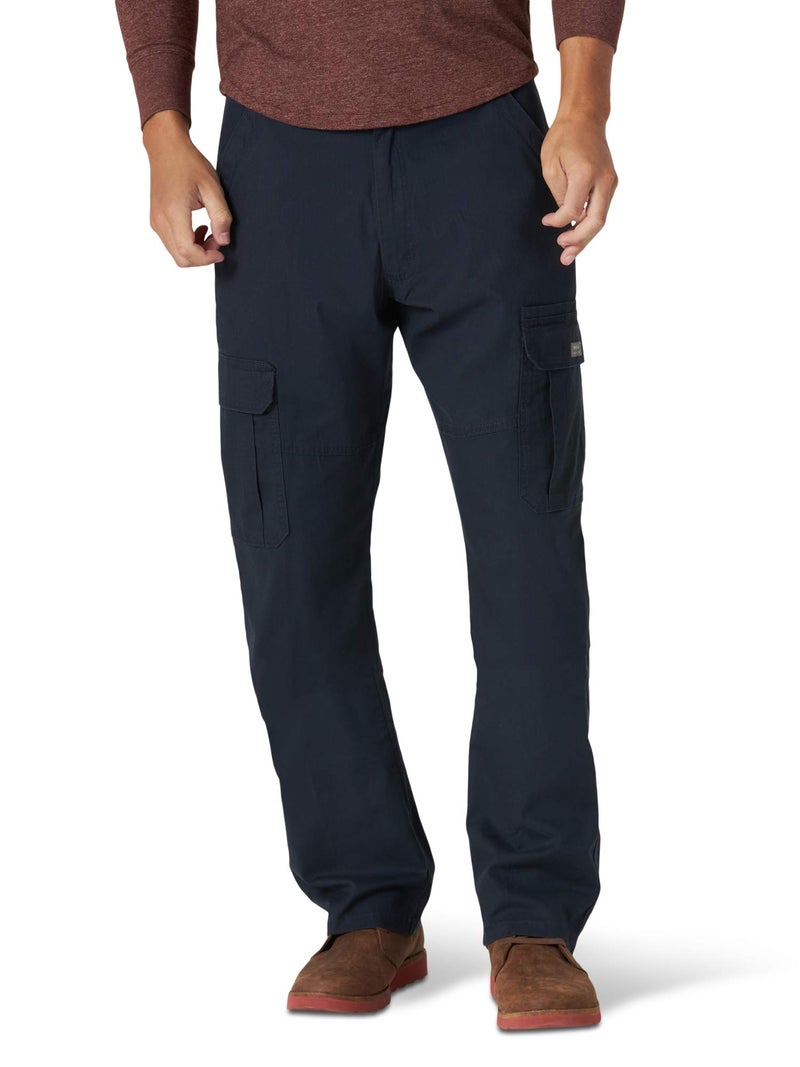 Wrangler Authentics Relaxed Fit Stretch Cargo Pant, Navy, 40W x 30L - Image 1